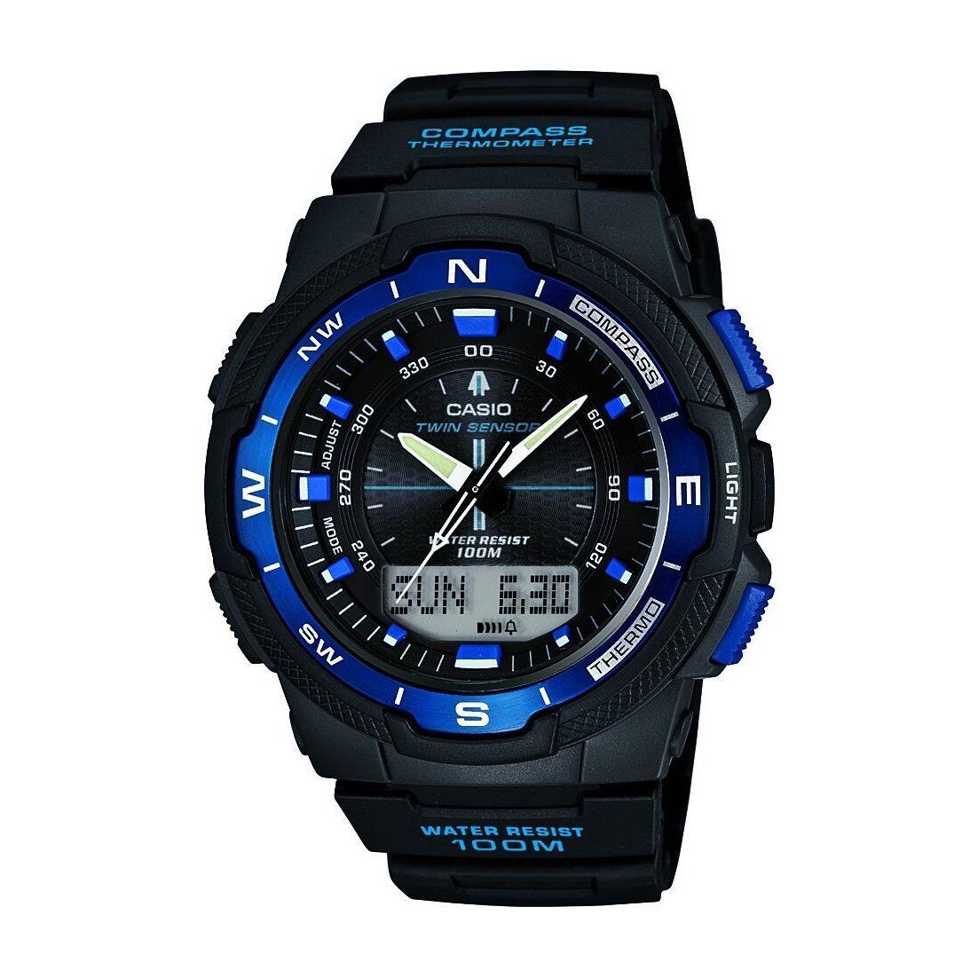 Casio SGW-500H-2 Men`s Watch Compass Digital/analog Black Resin Strap