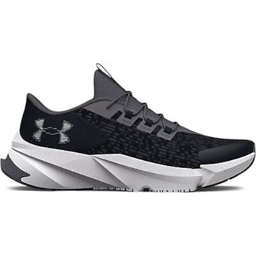 Under Armour Unisex Kids` Pre-school UA Scamjet 5 AL Running Shoes Black/pitch G - Black-Pitch Gray-White