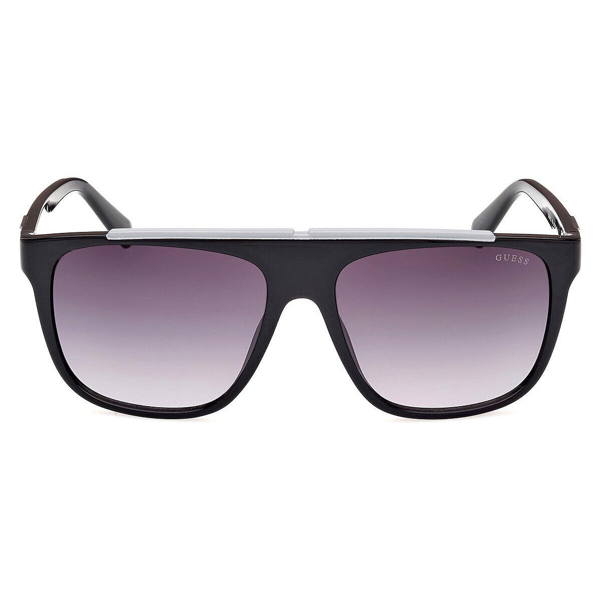 Guess GU00123 Sunglasses Men Shiny Black 58mm