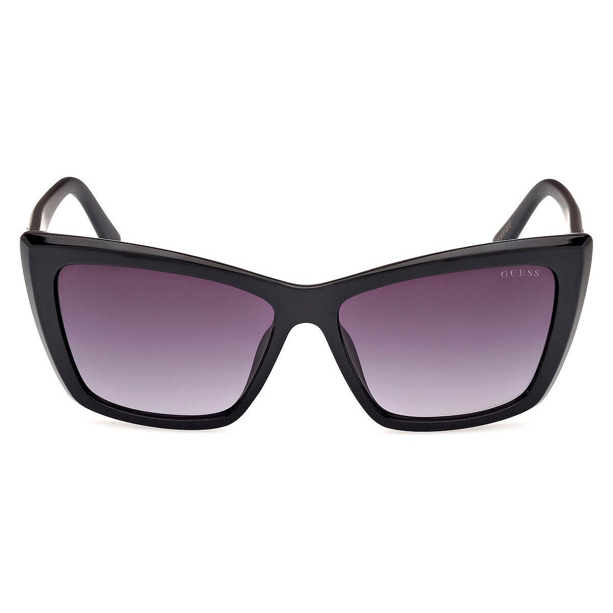 Guess GU00098 Sunglasses Women Shiny Black 55mm