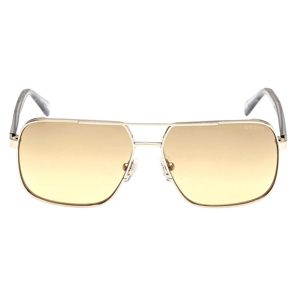 Guess GU00119 Sunglasses Men Shiny Pale Gold 58mm