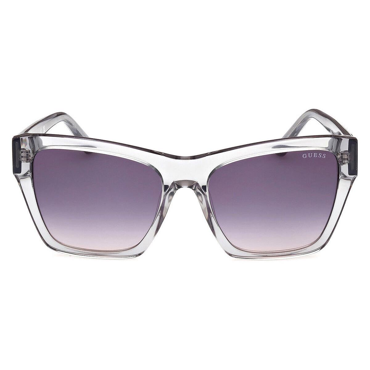 Guess GU00113 Sunglasses Women Shiny Gray 55mm