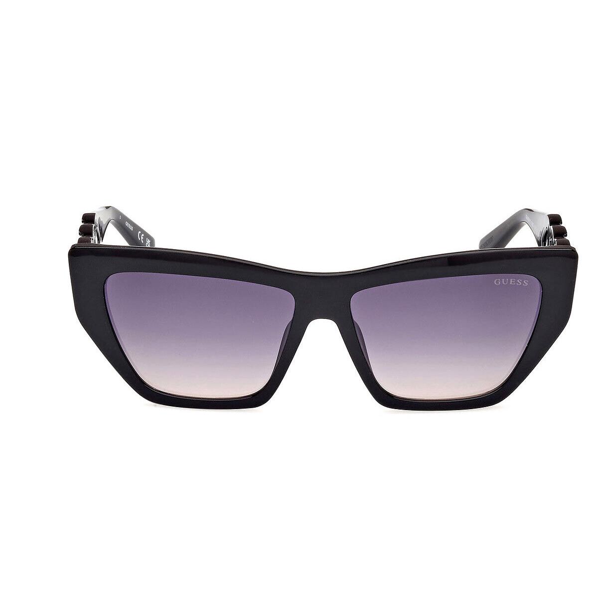 Guess GU00111 Sunglasses Women Shiny Black 56mm