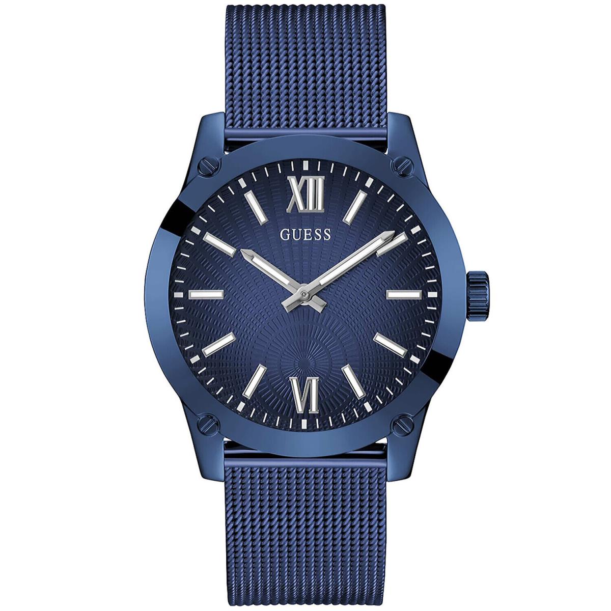 Guess Men`s Crescent Blue Dial Watch - GW0629G3