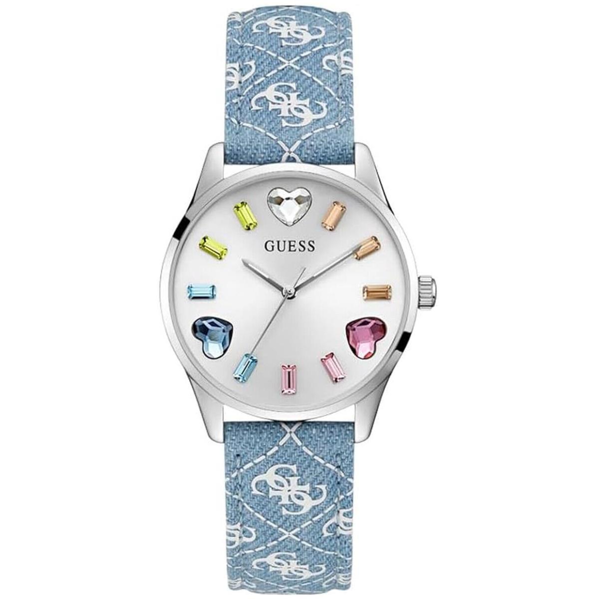 Guess Women`s Candy Hearts Silver Dial Watch - GW0654L1