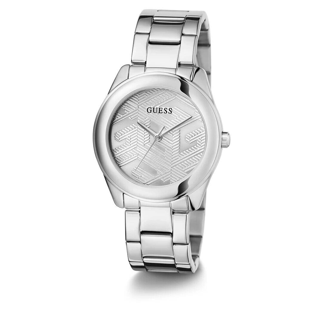 Guess Ladies Silver Tone Analog Watch 40 mm GW0606L1