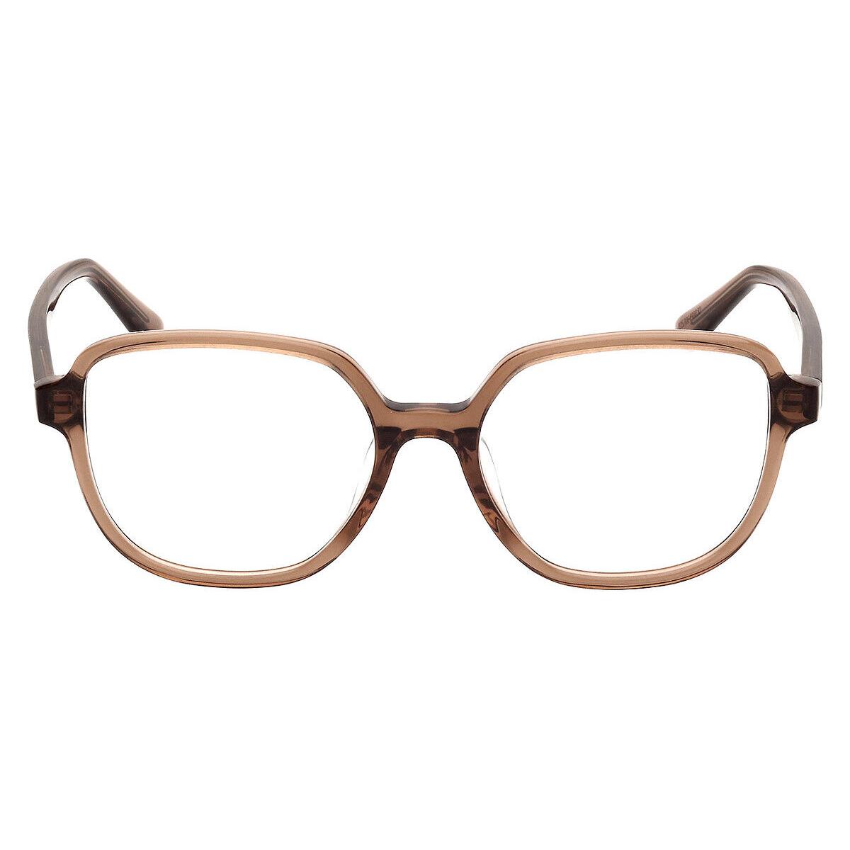 Guess GU50154-D Eyeglasses Women Shiny Dark Brown 52mm