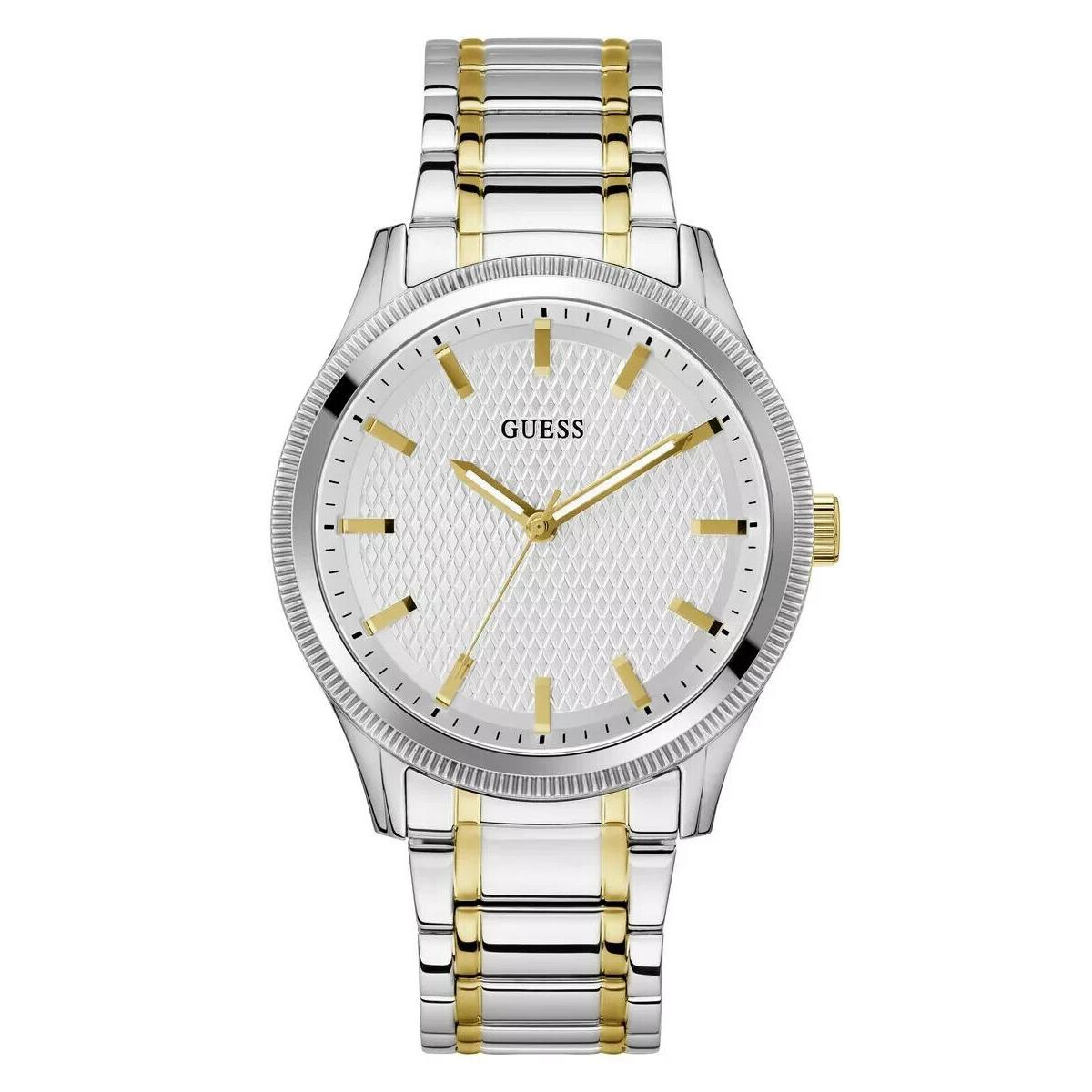 Guess Men`s 2-Tone Silver Analog Watch GW0626G4