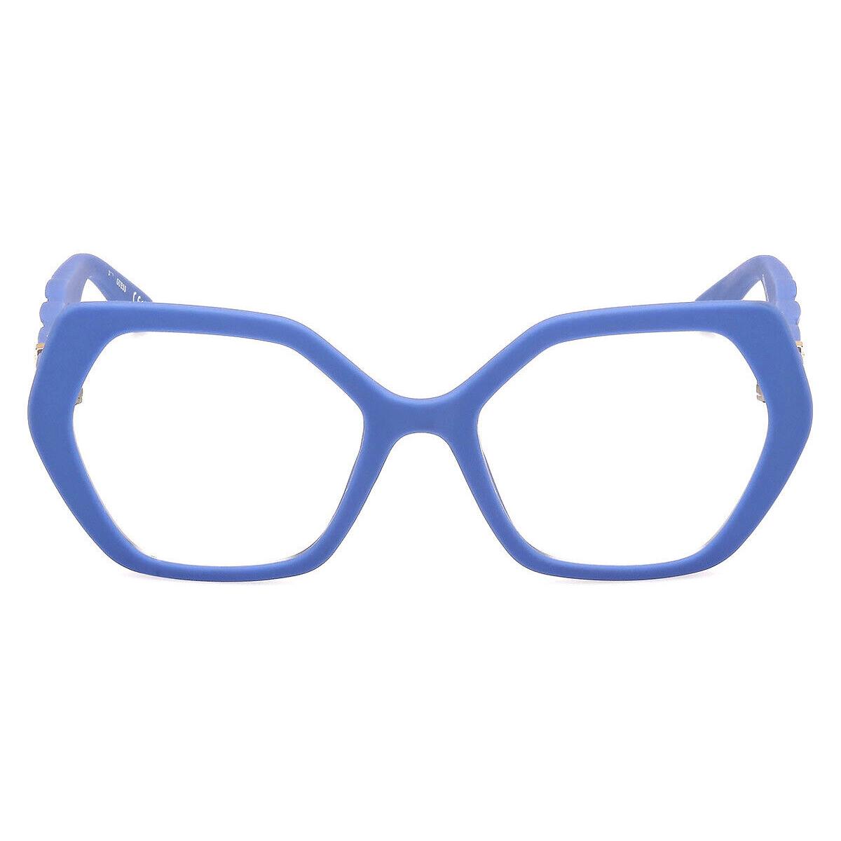 Guess GU50116 Eyeglasses Women Matte Blue 53mm