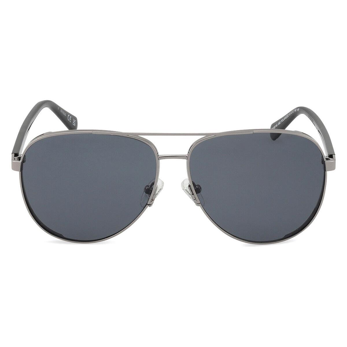 Guess GU00140 Men Sunglasses Shiny Gunmetal 61mm