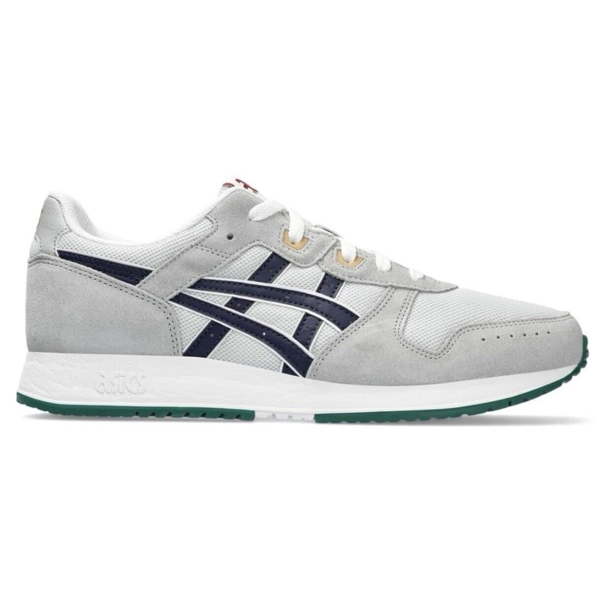 Asics Lyte Classic Grey Navy Blue Shoes Sneakers 1201A477-029 Mens Size 9.5 - Glacier Grey/Peacoat