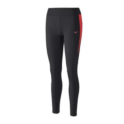 Mizuno Warmalite Phenix J2GB67049-5 Running Pants Women`s Black Elastic Waist