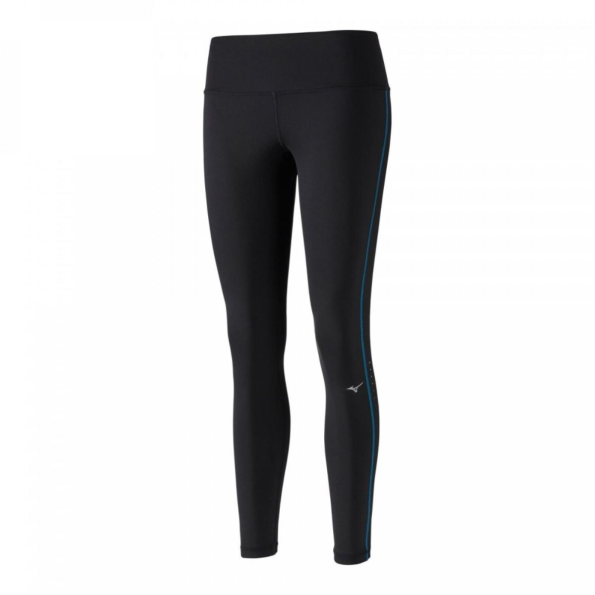 Mizuno Duo J2GB87219 Training Tights Women XL Black Ocean Reversible Performance