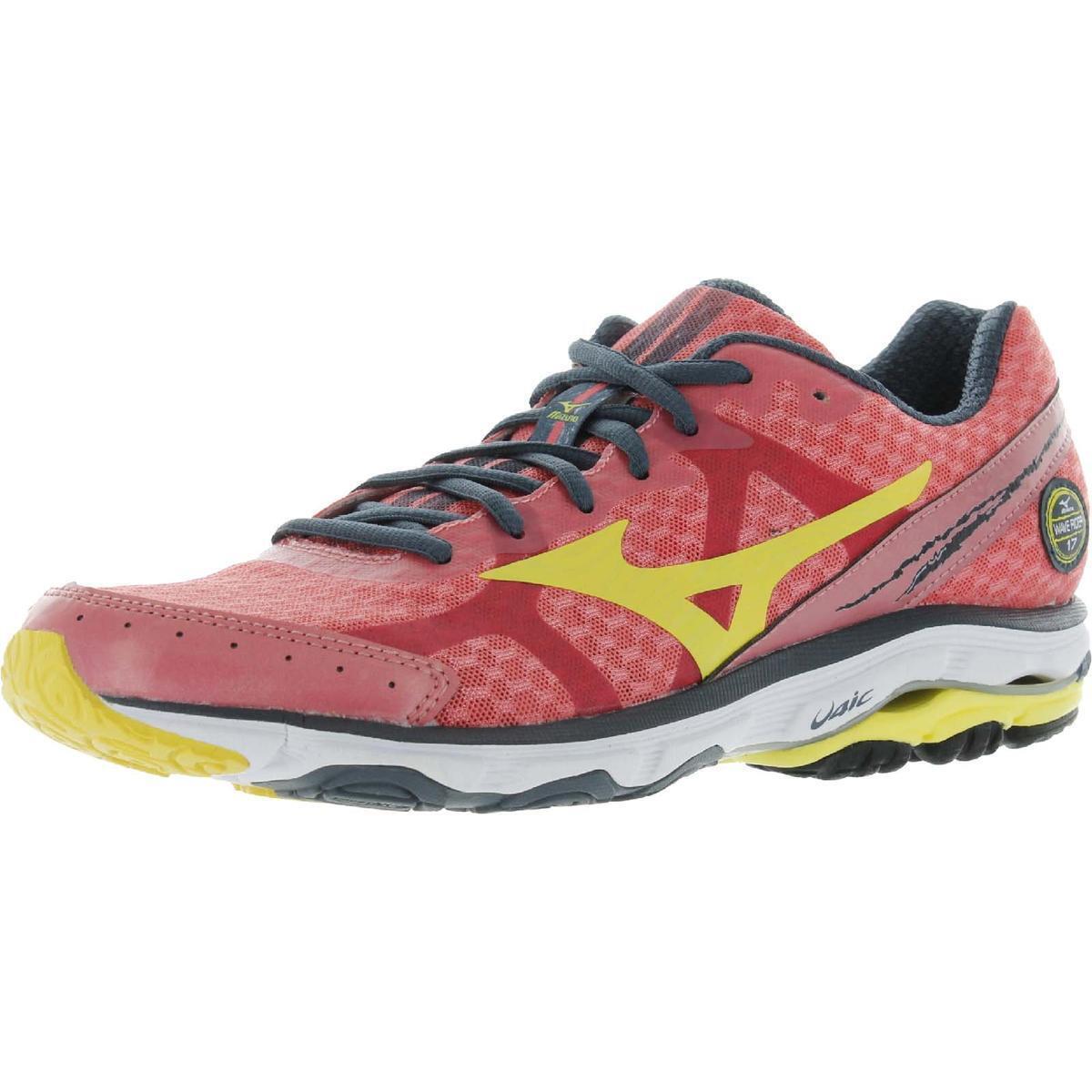 Mizuno Womens Wave Rider 17 Pink Running Shoes Sneakers 9 Medium B M Bhfo 6024 - Coral/Aurora/Dark Slate