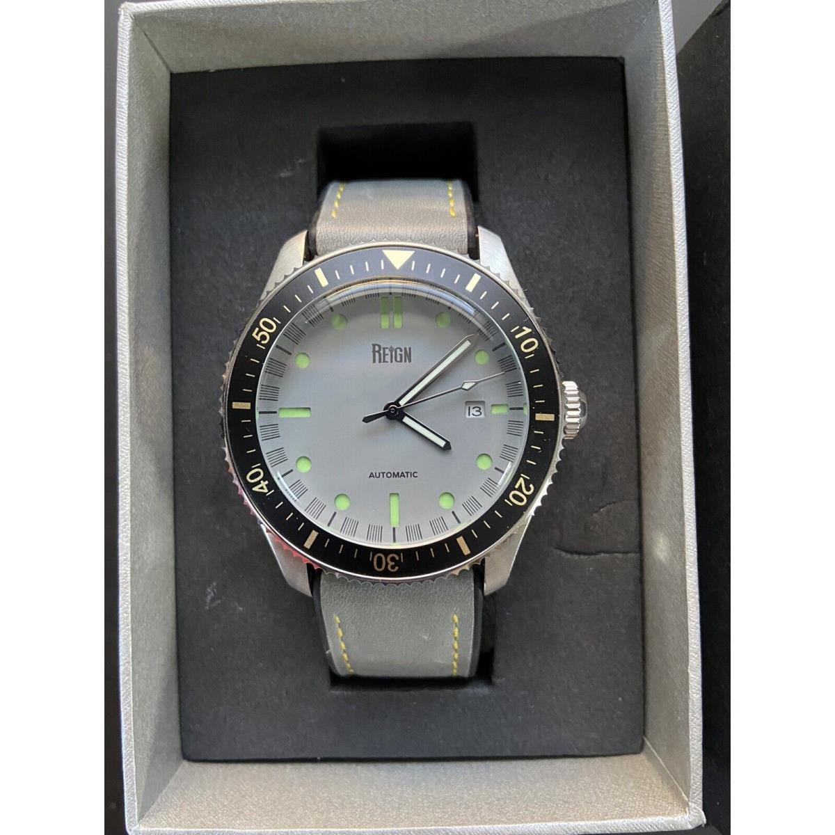 Reign Elijah Automatic Grey Gray Dial Men`s Wrist Watch REIRN6502 RRP$750