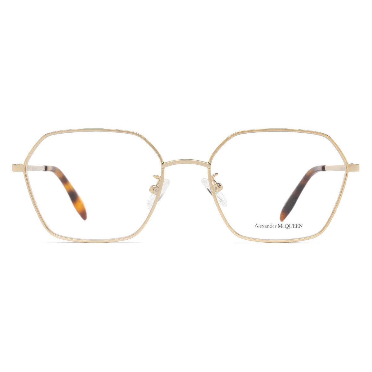 Alexander Mcqueen AM0437O Eyeglasses Women Gold 55mm