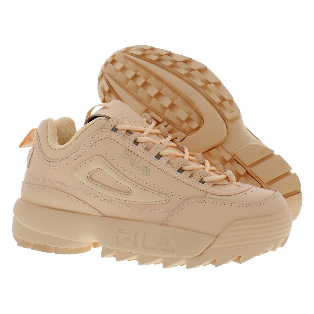 Fila Disruptor II Premium Womens Shoes - Tenderpeach/Tenderpeach/Tenderpeach, Main: Pink