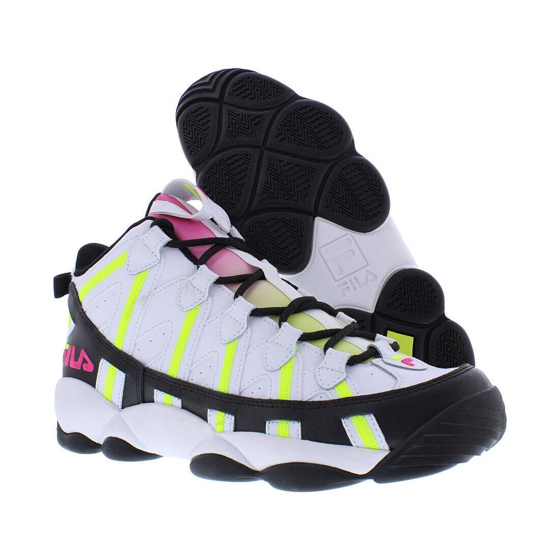 Fila Stackhouse Spaghetti Mens Shoes - White/Black/Safety Yellow, Main: Black