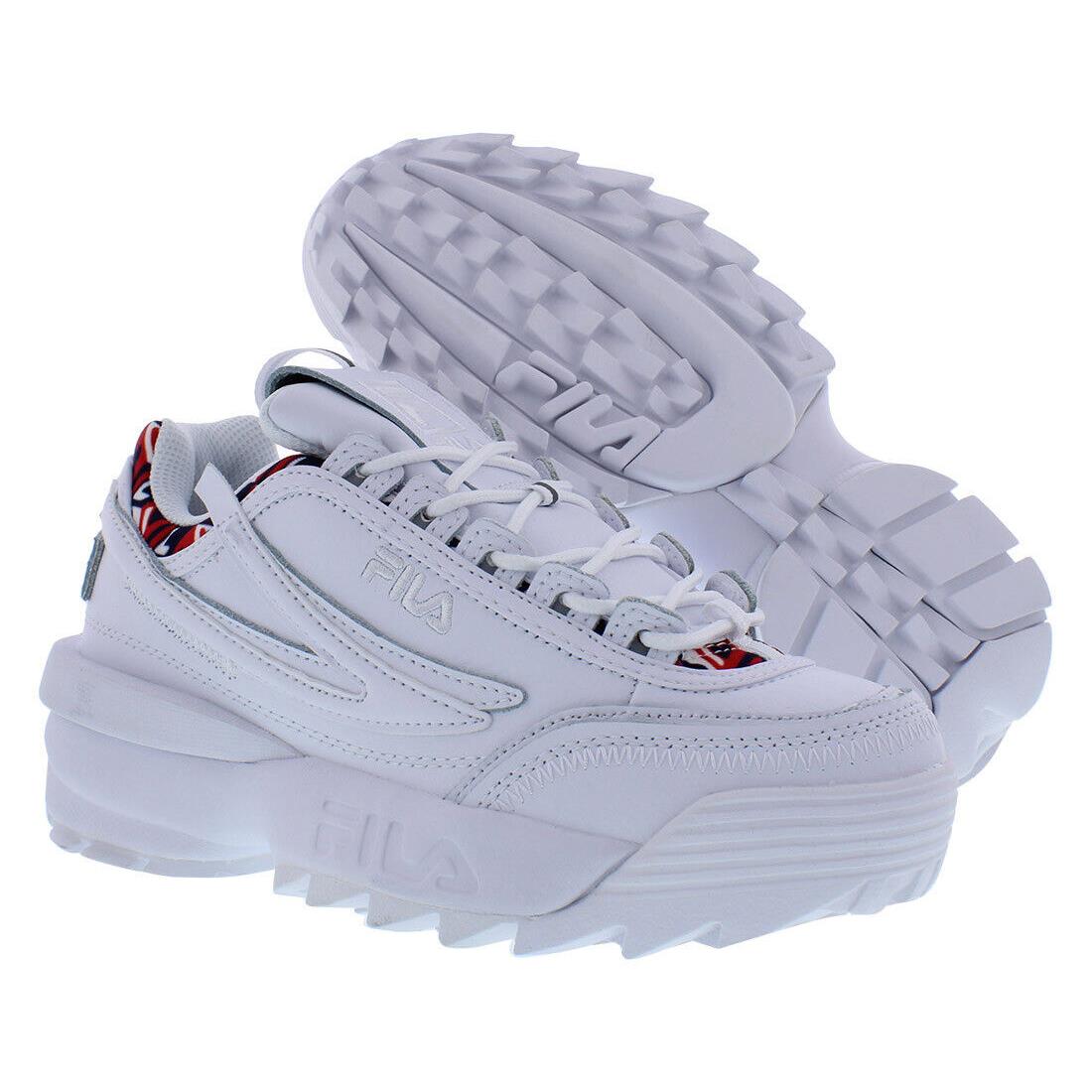 Fila Disruptor II Exp Cubic Womens Shoes Size 5 Color: White - White, Main: White