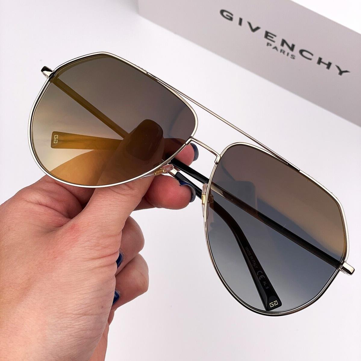 Givenchy GV7185/G/S J5G Grey Mirror Gold Pilot Unisex Sunglasses