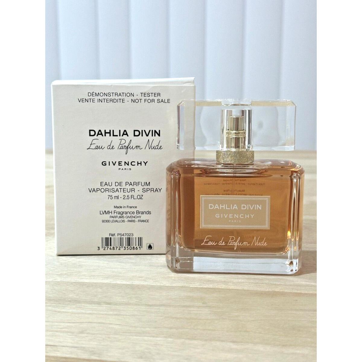 Givenchy Dahlia Divin 2.5 oz 75 ML Eau De Parfum Spray Tester Woman