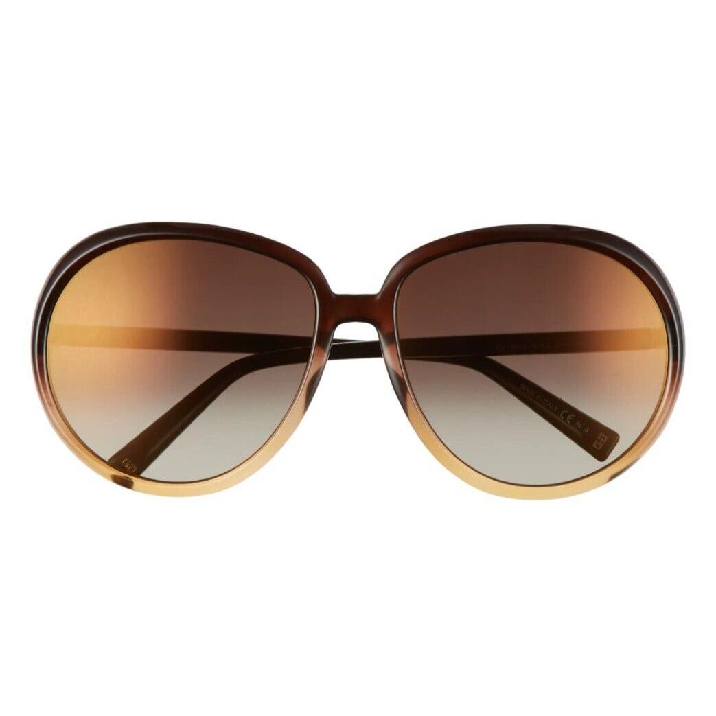 Givenchy GV7180/S 61mm Oversized Sunglasses Brown Yellow / Gradient - Italy Made