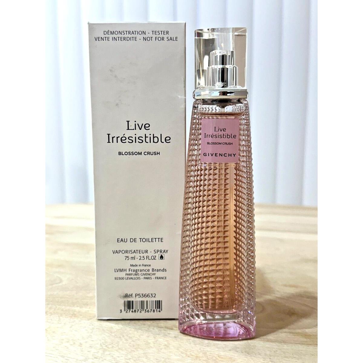 Givenchy Live Irresistible Blossom Crush Edt For Women 2.5 Oz/ 75mL Tester Woman