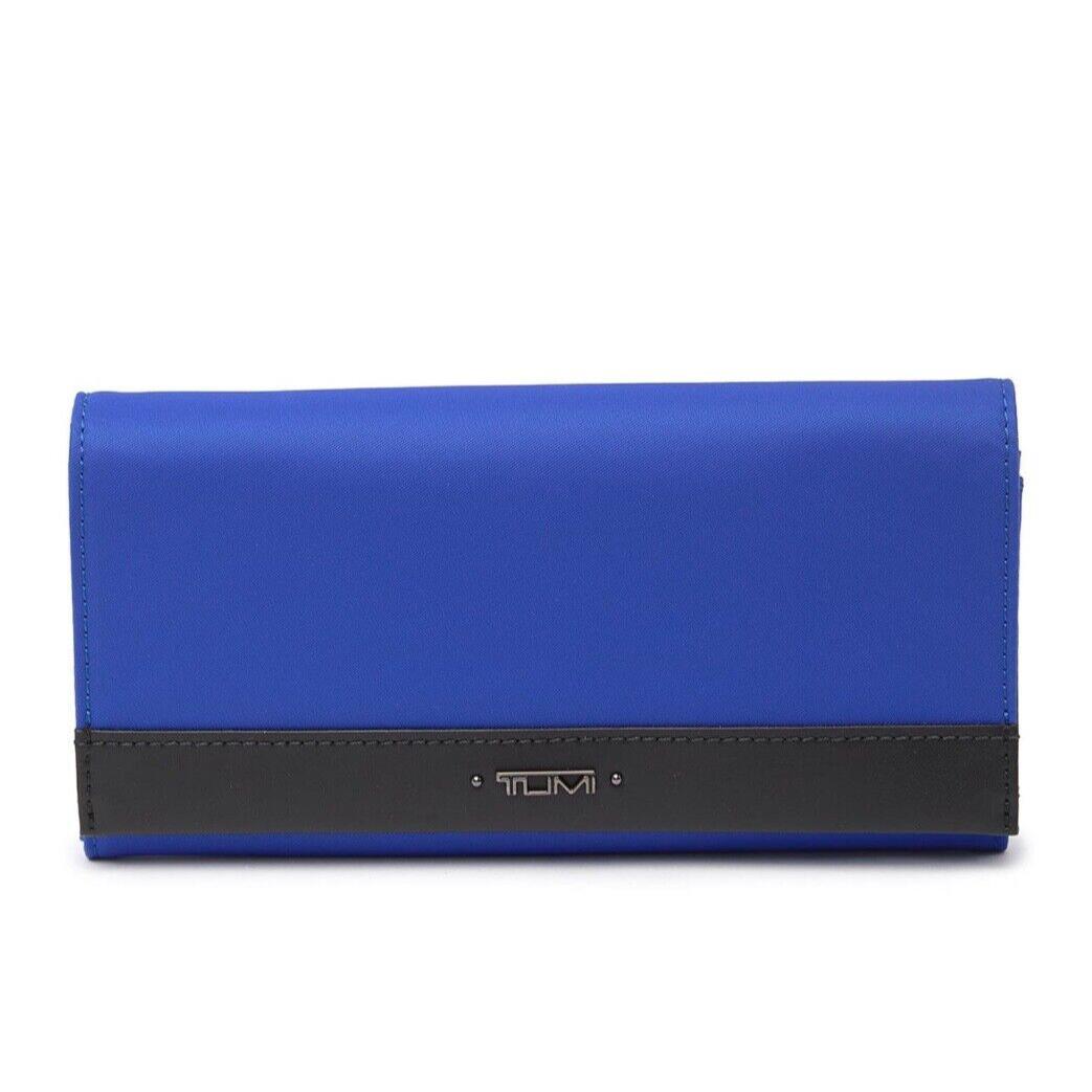 Tumi Vista Nylon Flap Continental Wallet Dazzling Blue 120793-7706