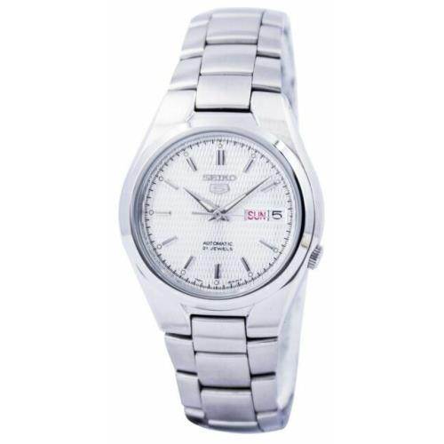 Seiko 5 Automatic Silver Dial Stainless Steel Men`s Watch SNK601