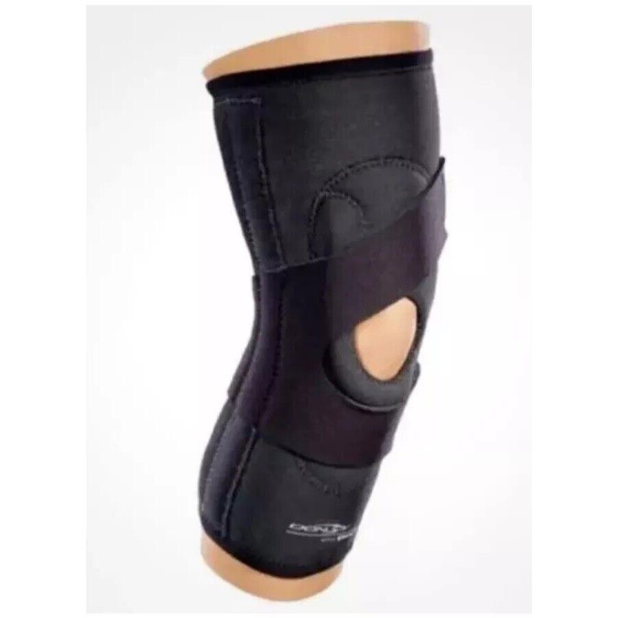 Donjoy Pop Buttress Knee Brace Removable Buttress Size L 11-0324-4-06060 Blk