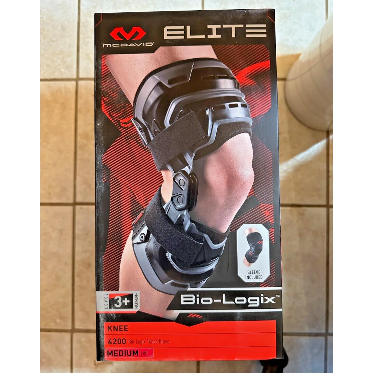 Mcdavid Elite Bio-logix 4200 Knee Brace Medium Left Level 3+ Support