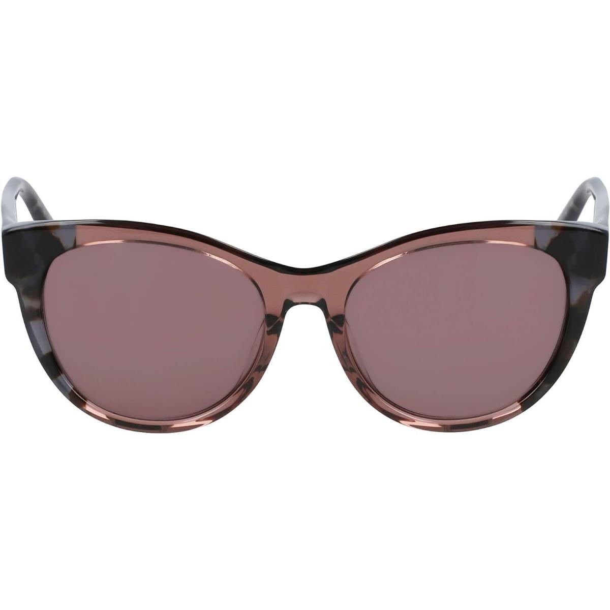 Dkny Women`s Dk533s Cat Eye Sunglasses Black Tortoise/mauve