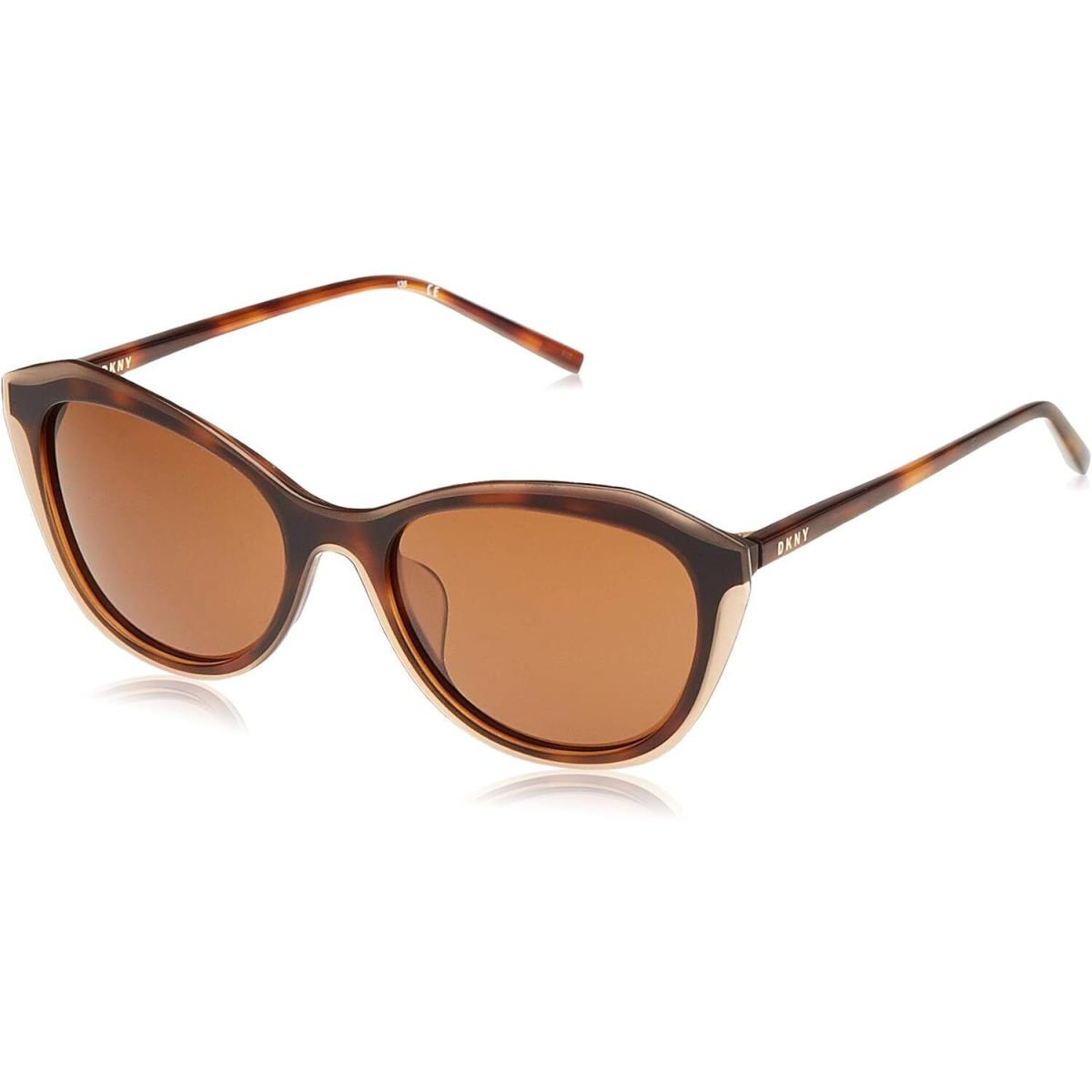 Dkny Women`s Dk508s Cat Eye Sunglasses Brown / Tortoise