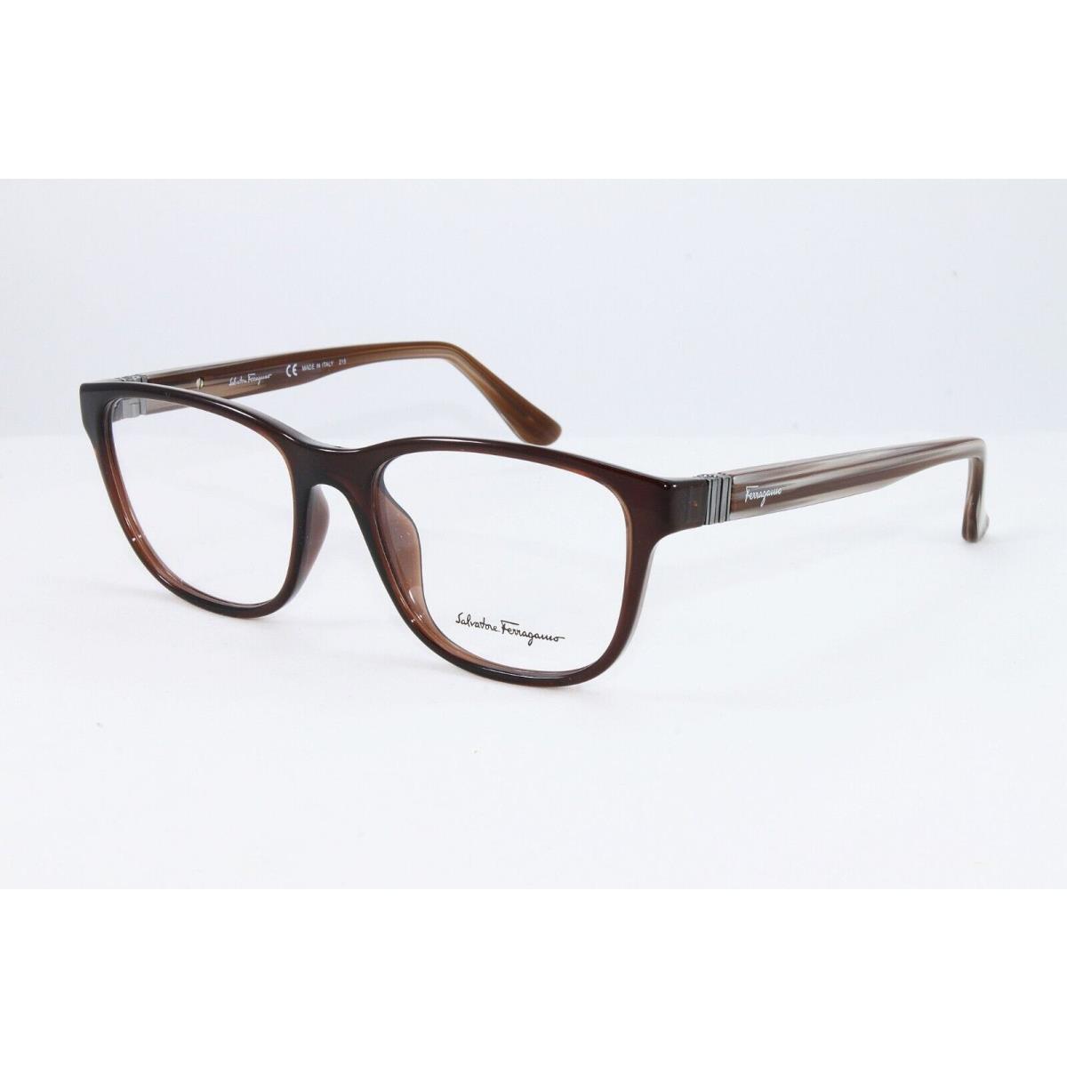 Salvatore Ferragamo Unisex Eyeglasses Square SF2729-210 Brown Frames 54mm