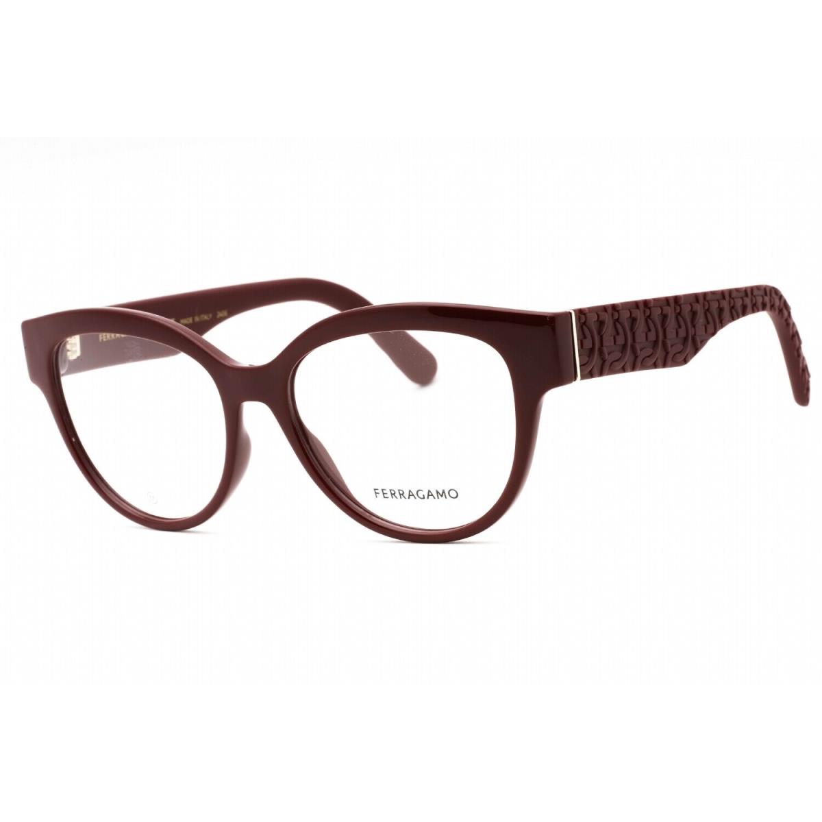Salvatore Ferragamo SF2957EN 601 Eyeglasses Burgundy Frame 54mm