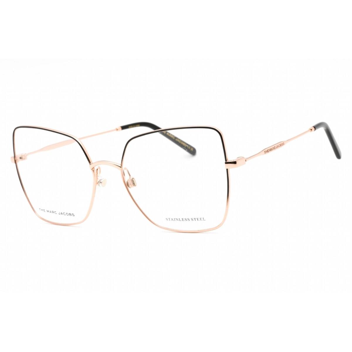 Marc Jacobs Women`s Eyeglasses Black Gold Copper Metal Frame Marc 591 026S 00