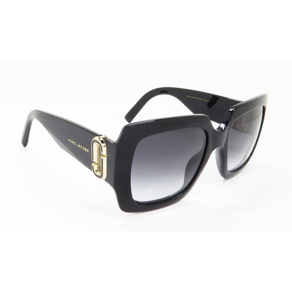 Marc Jacobs Sunglasses Marc 179/S 80790 Gloss Black Dark Grey Gradient Lens