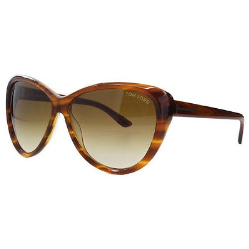 Tom Ford Malin Sunglasses Light Havana Brown Gradient Lens FT230 65F 61-13  135 - Tom Ford sunglasses - 047201176417 | Fash Brands