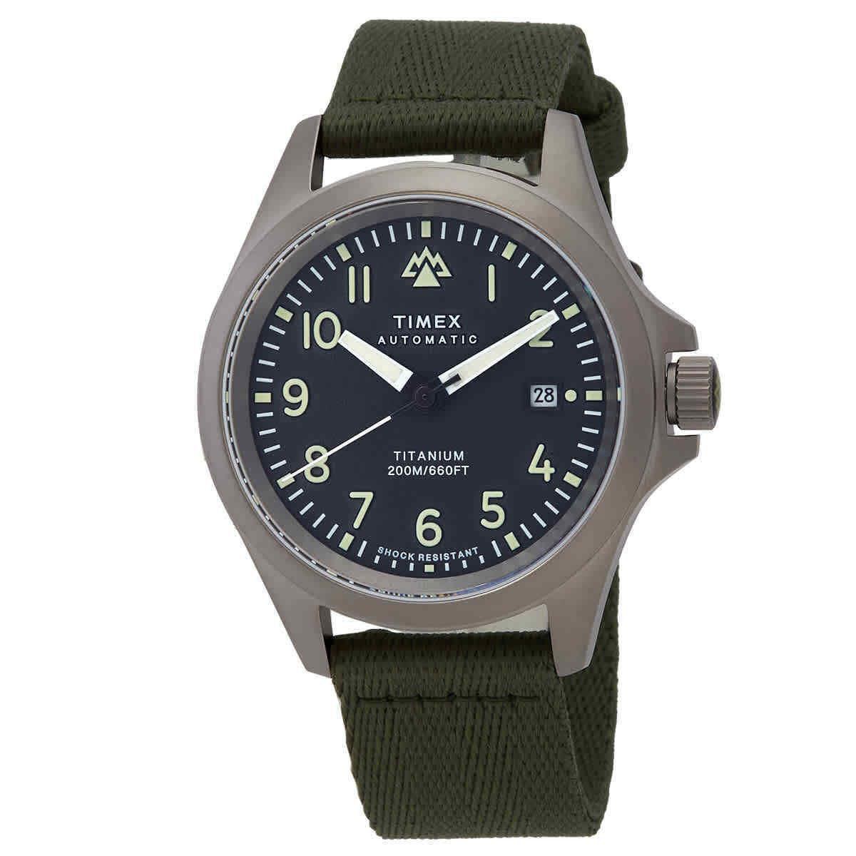 Timex Expedition North Titanium Automatic Gray Dial Men`s Watch TW2V95300