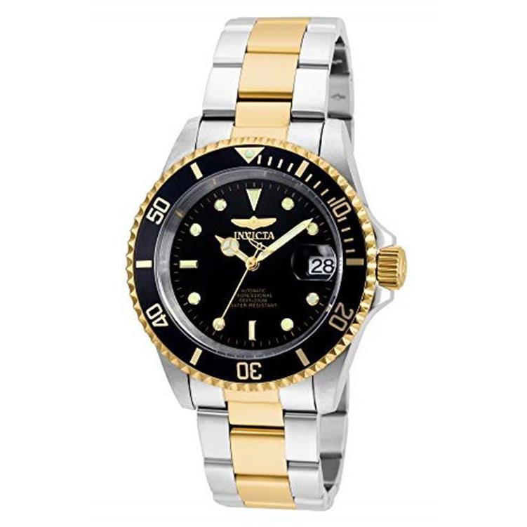 Invicta Men`s Pro Diver Collection Coin-edge Automatic Watch Assorted Colors two tone/black (model 8927ob)