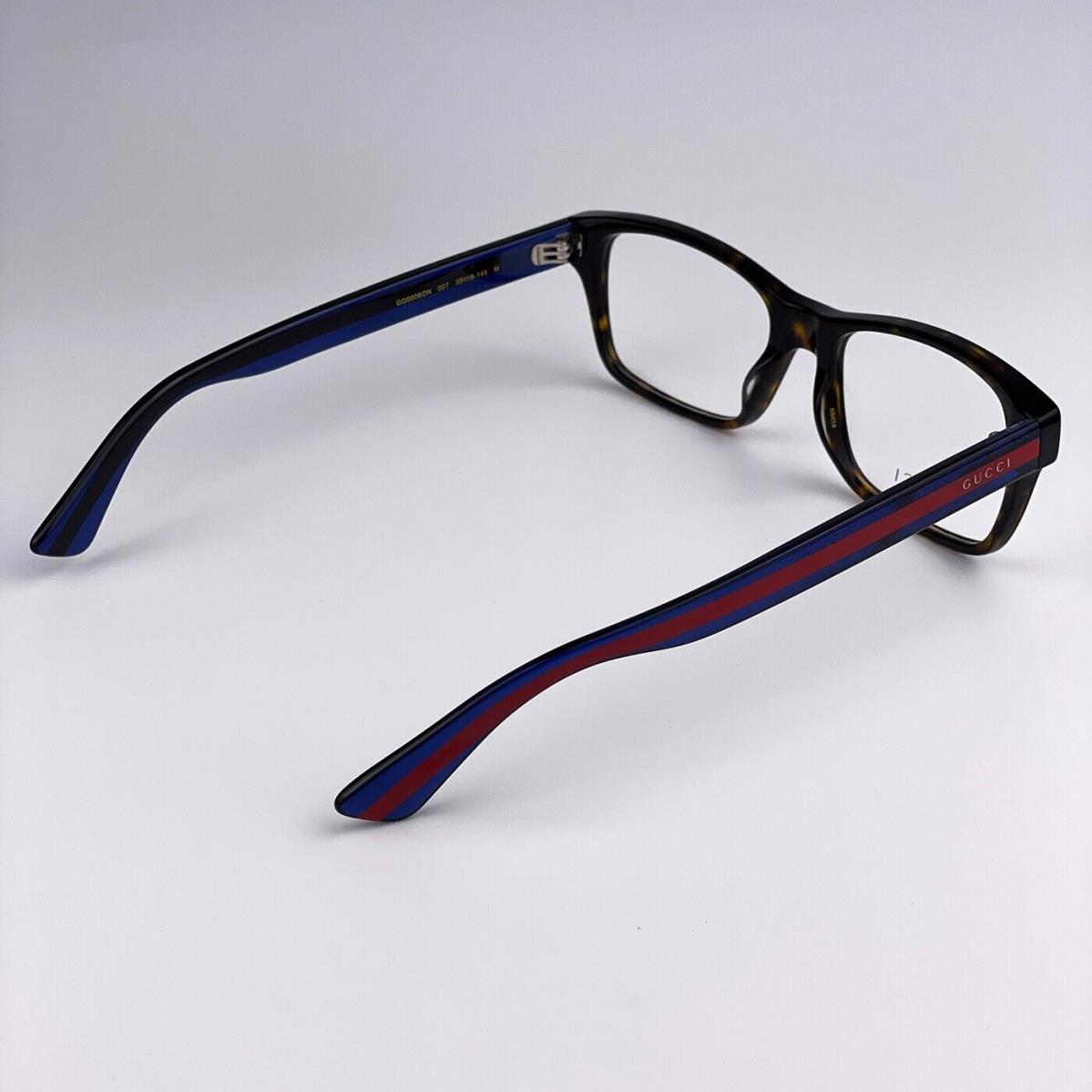 NEW GUCCI WEB GG0006ON 007 Havana Blue Red outlet Square Men Eyeglasses