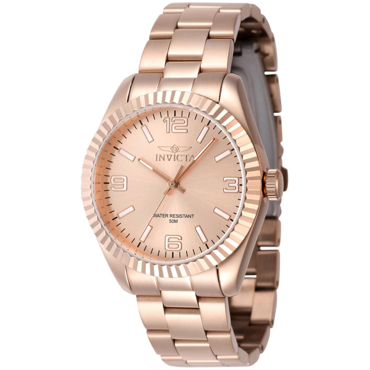 Invicta Women`s Watch Specialty Rose Gold IP Stainless Steel Bracelet 47477 - Dial: Rose Gold, Band: Rose