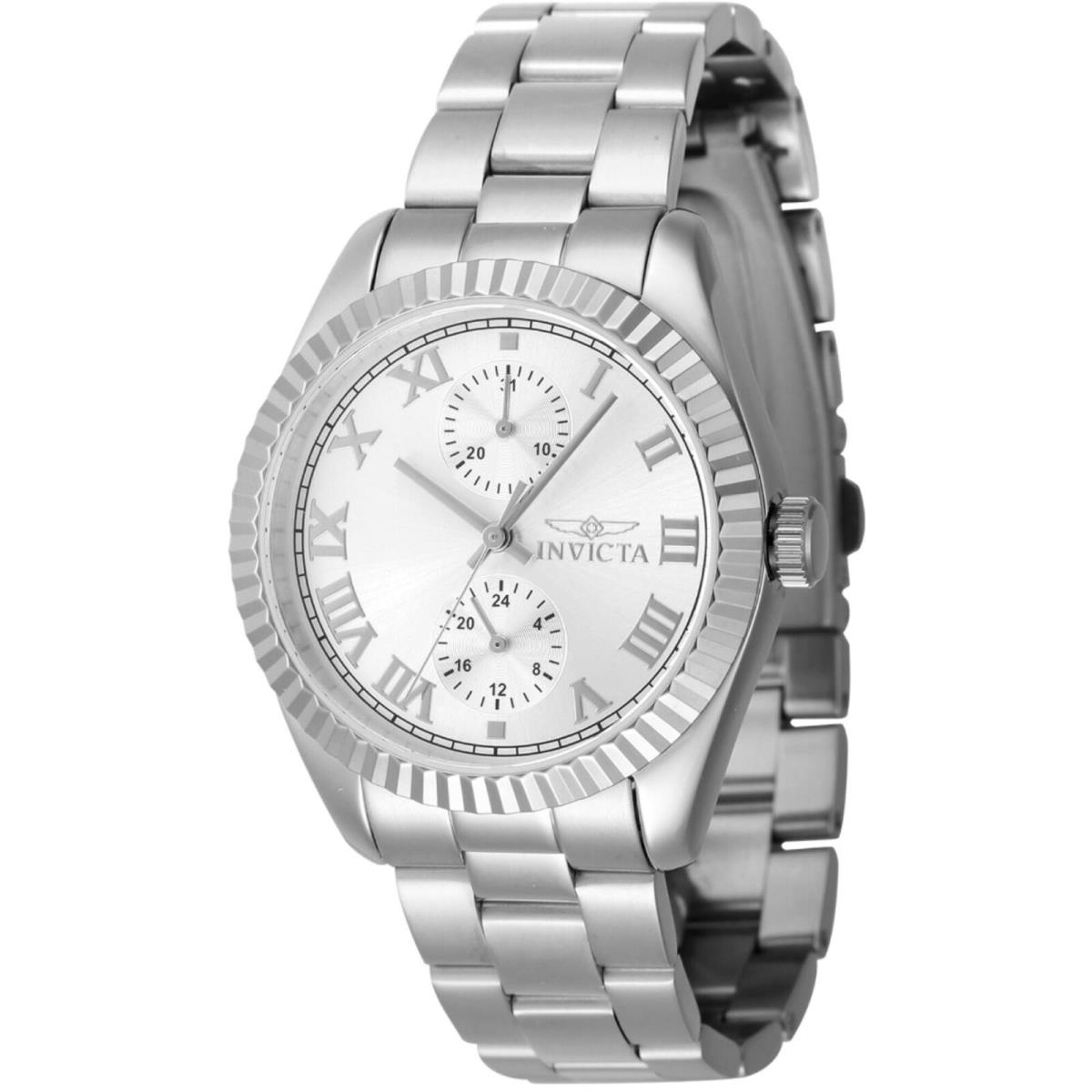 Invicta Women`s Watch Specialty Silver Tone Dial Stainless Steel Bracelet 47435 - Dial: Silver, Band: Silver