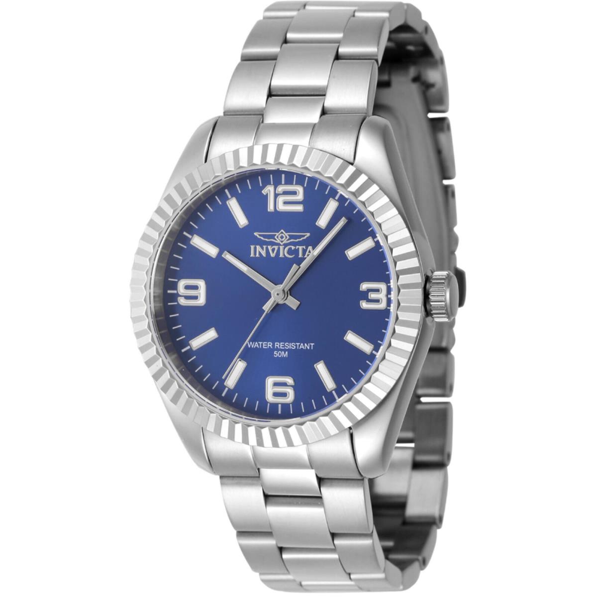 Invicta Women`s Watch Specialty Quartz Blue Dial Stainless Steel Bracelet 47466