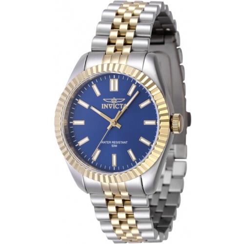 Invicta Women`s Watch Specialty Quartz Blue Dial Two Tone Bracelet 47502