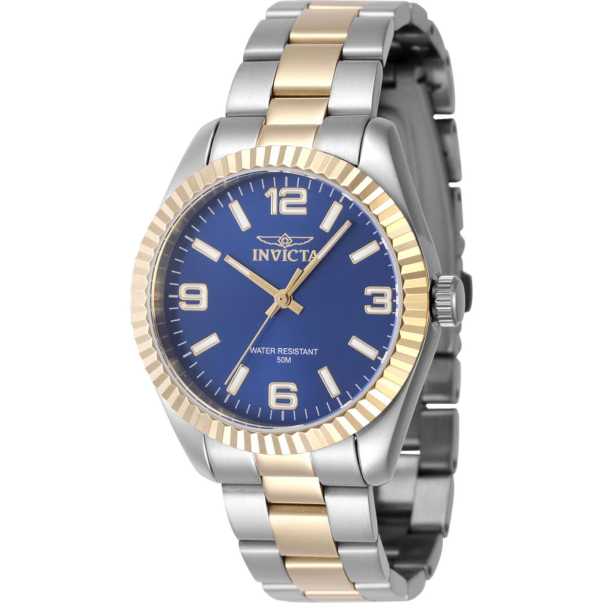 Invicta Women`s Watch Specialty Quartz Blue Dial Two Tone Steel Bracelet 47471