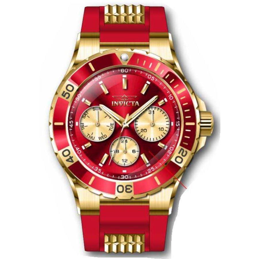 Invicta Aviator Quartz Red Dial Unisex Watch 37320