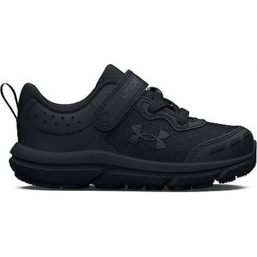 Under Armour Boys` Infant UA Assert 10 Alternate Closure Running Shoes Black/bla