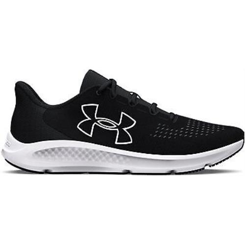 Under Armour Men`s UA Charged Pursuit 3 Big Logo Running Shoes Black/black/white