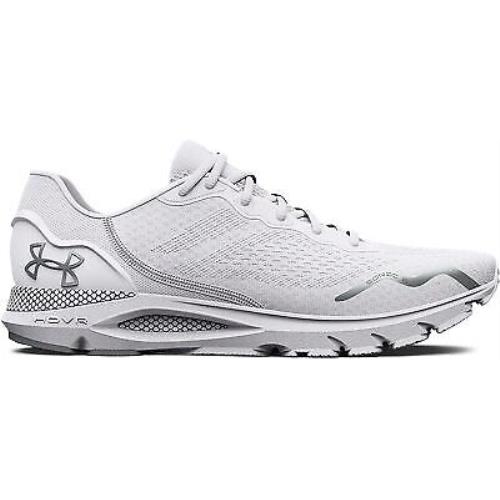 Under Armour Men`s UA Hovr Sonic 6 Running Shoes White/white/metallic Silver - White-White-Metallic Silver